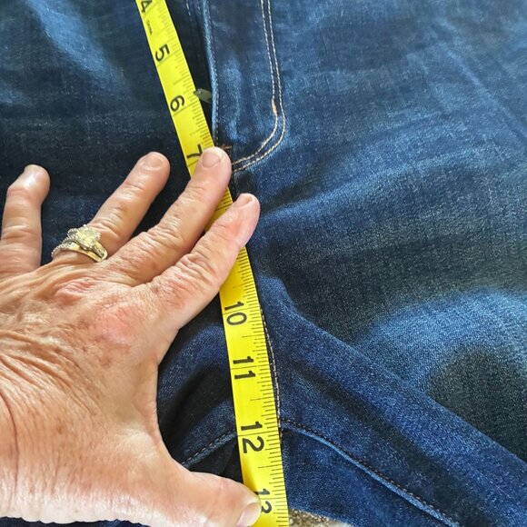 American Eagle Next Level Hi-Rise Flared Jeans Size 14 Short - Y2K style, Retroc - Picture 7 of 9